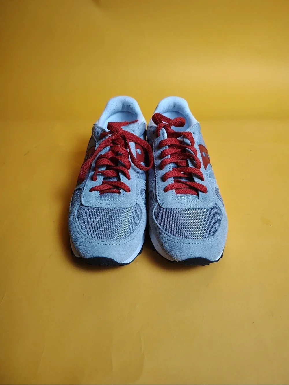 Size 7.5 - Saucony Shadow Original Grey Red Mens